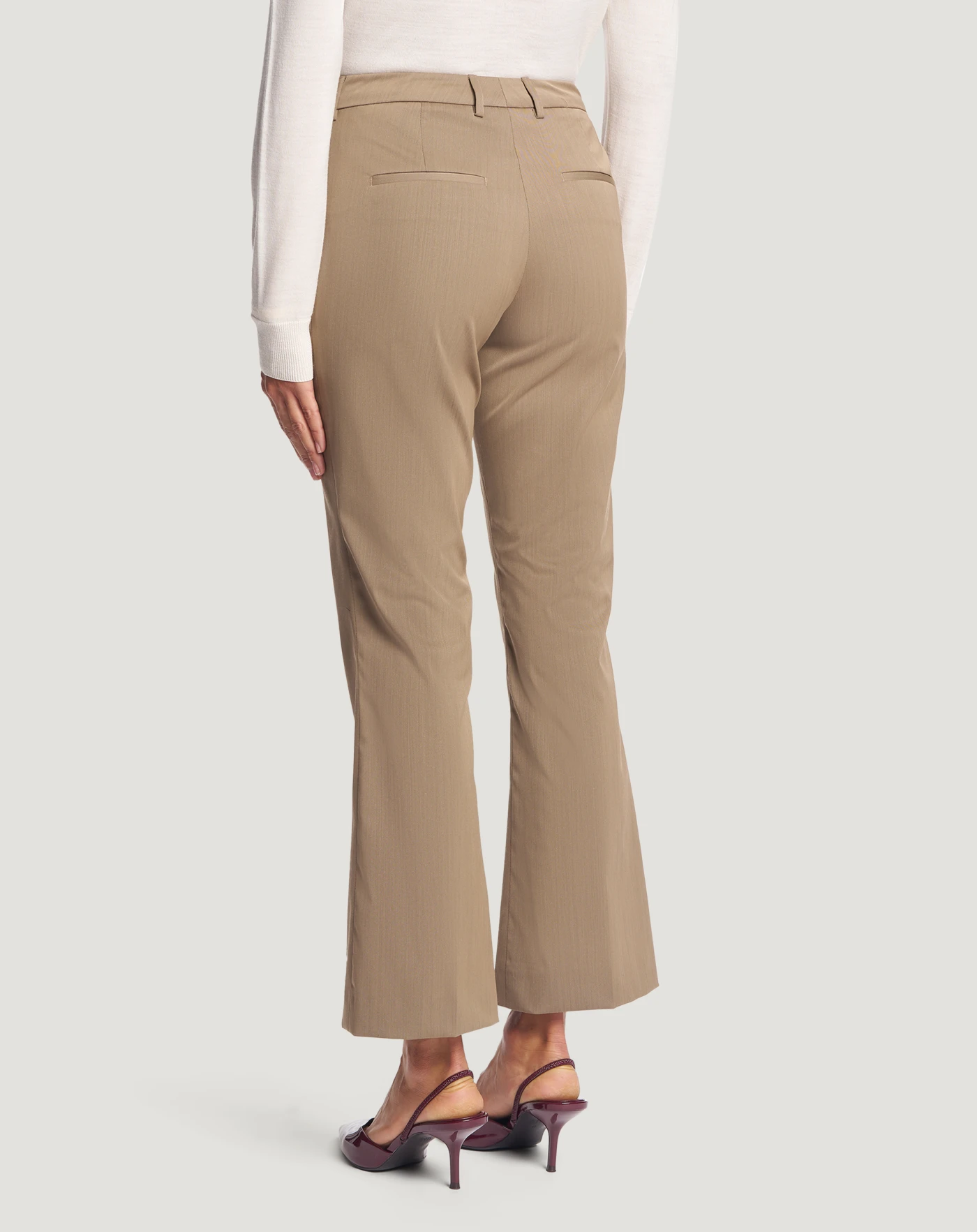 レディースウールツイル Jaineパンツ キャメル | PT Torino