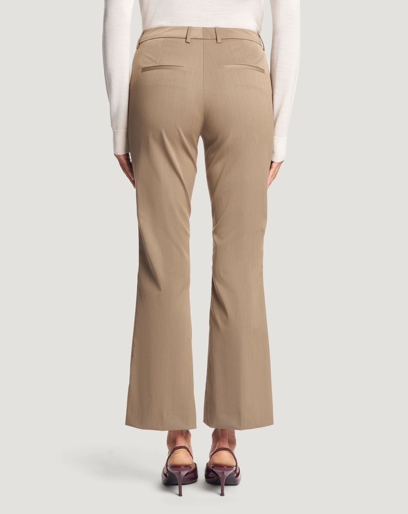 レディースウールツイル Jaineパンツ キャメル | PT Torino