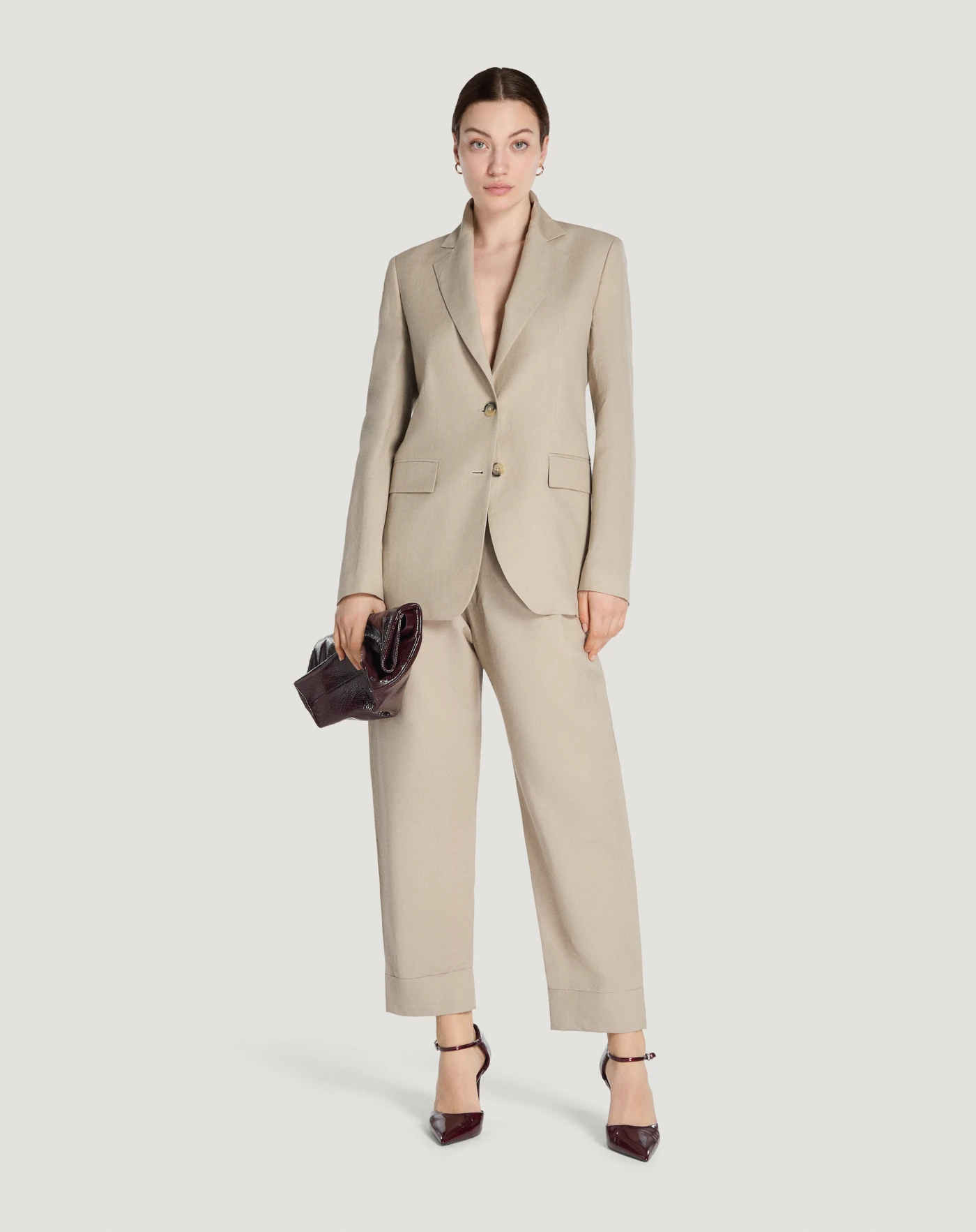 LOUIS VUITTON コットン スラックス 40 ベージュ 白系 パンツ LOUIS VUITTON コットン スラックス 40 ベージュ 白系 パンツ