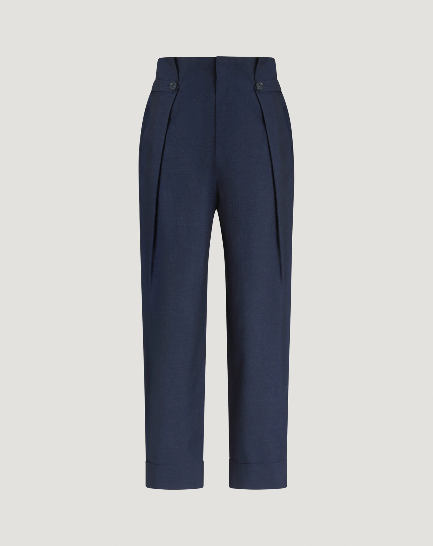 Hose Alice aus Leinen und Wolle