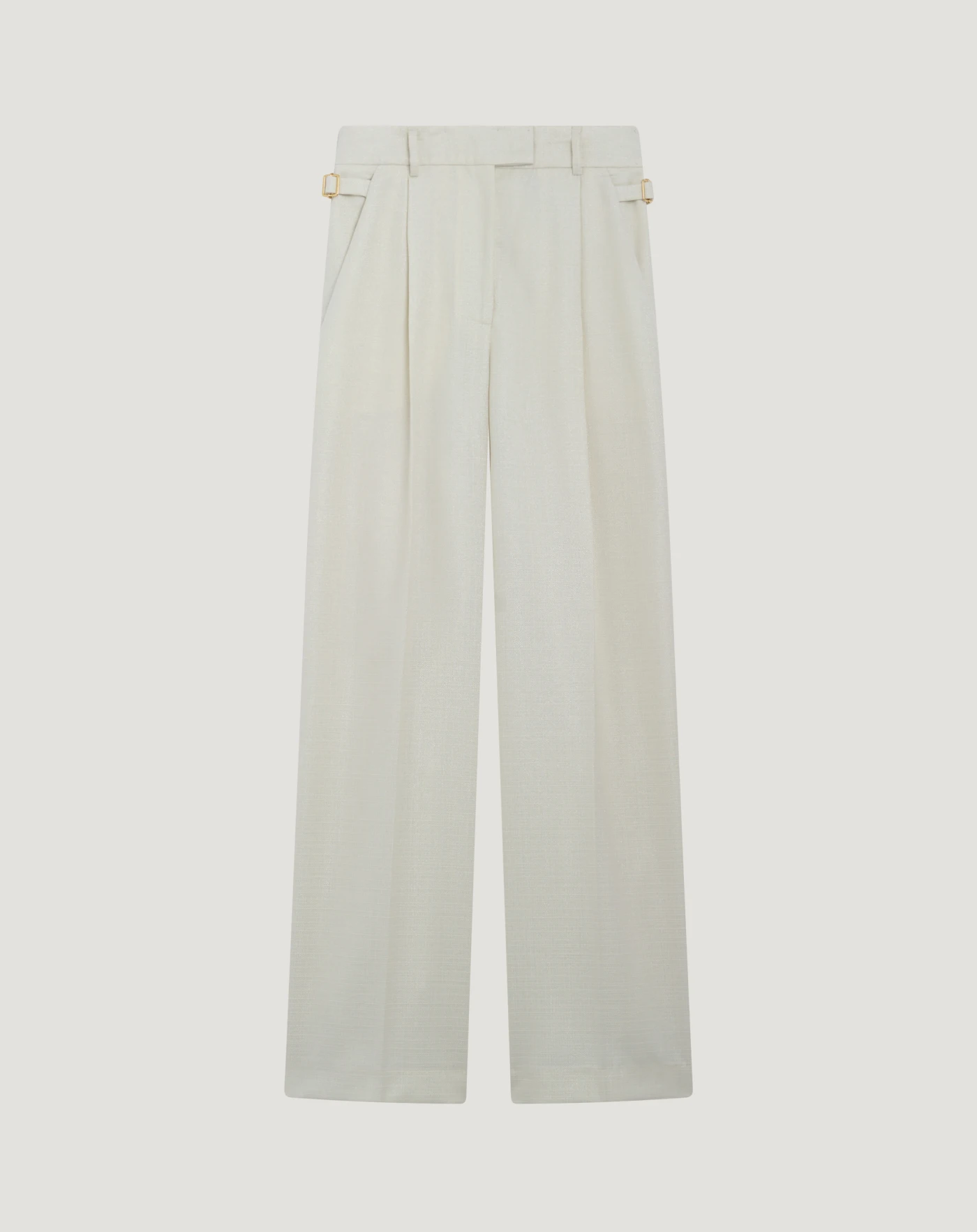 Pantaloni Isabel in lana con lurex