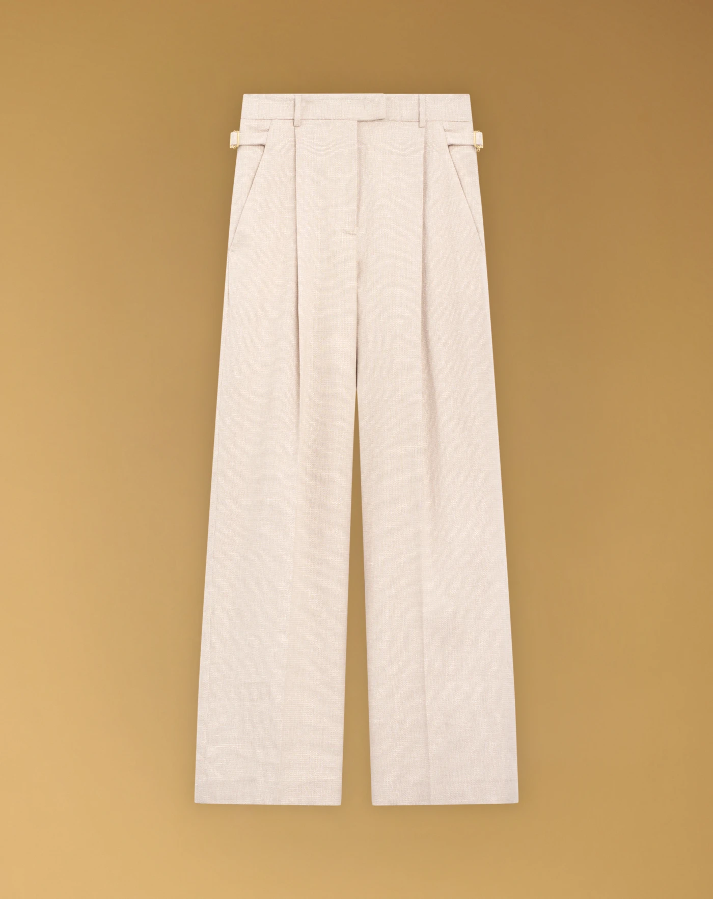Isabel trousers in stretch linen and cotton