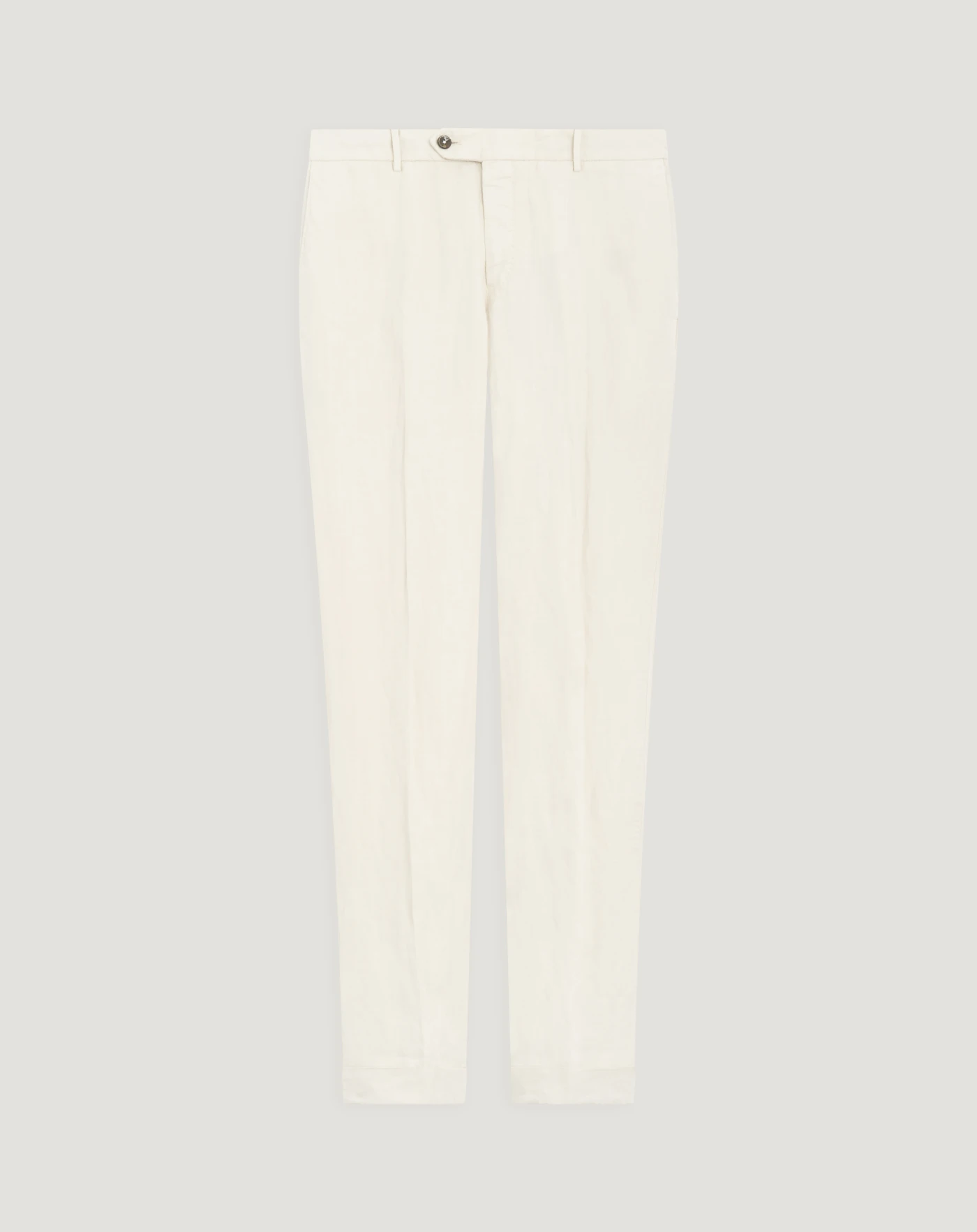 Slim trousers in cotton and linen