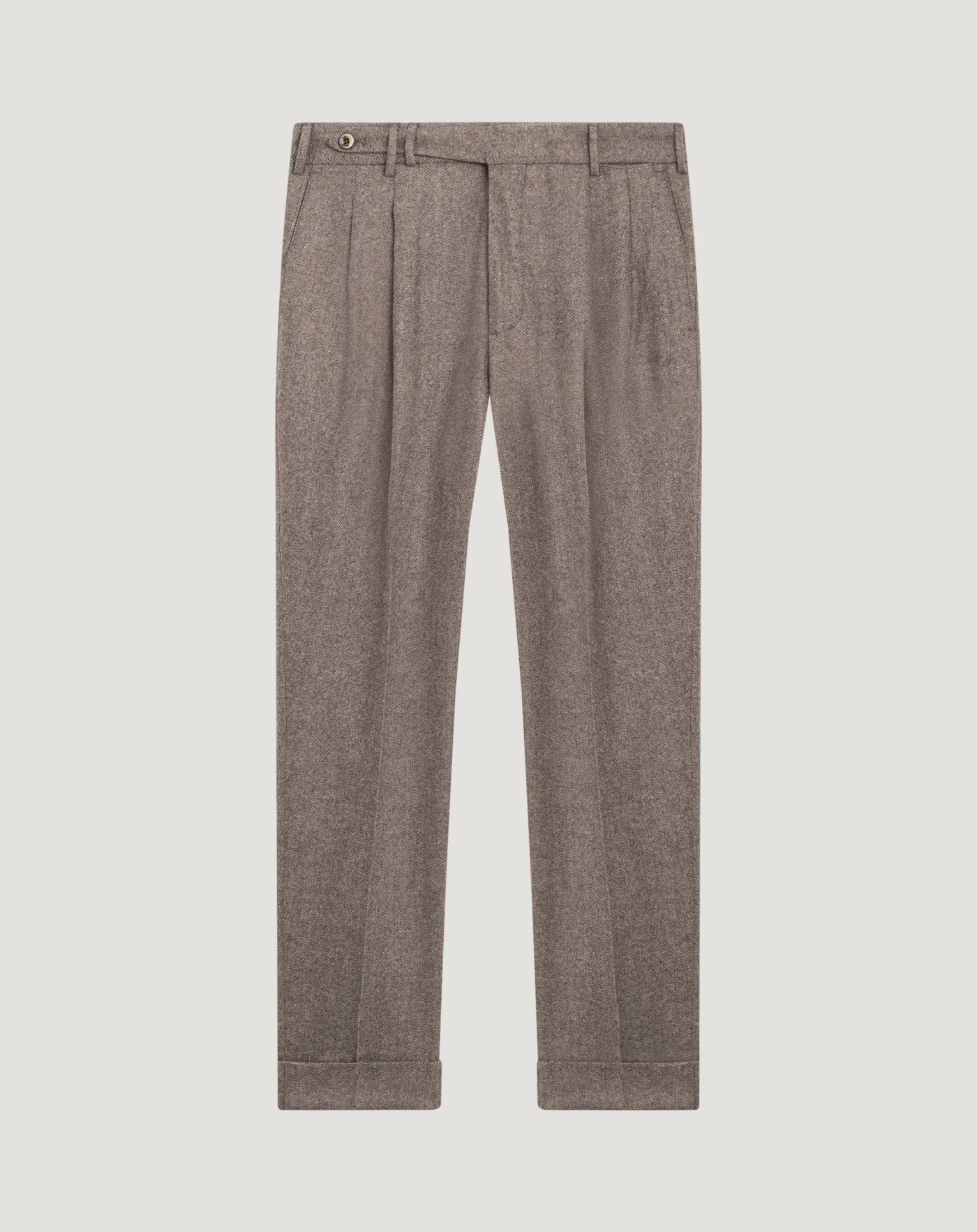 Carrot-fit trousers in flannel