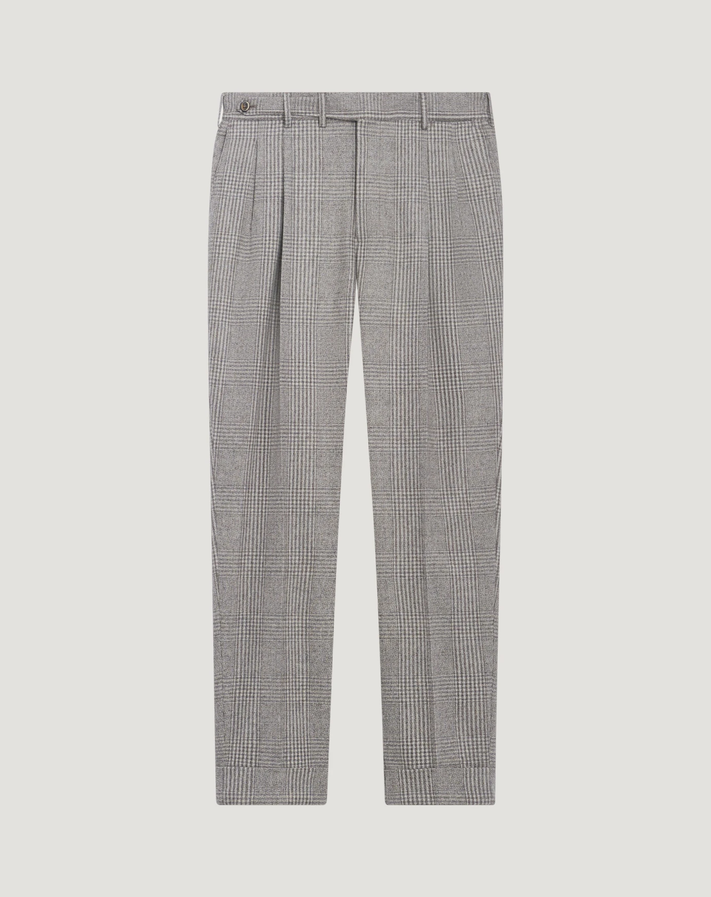 Carrot-fit trousers in flannel