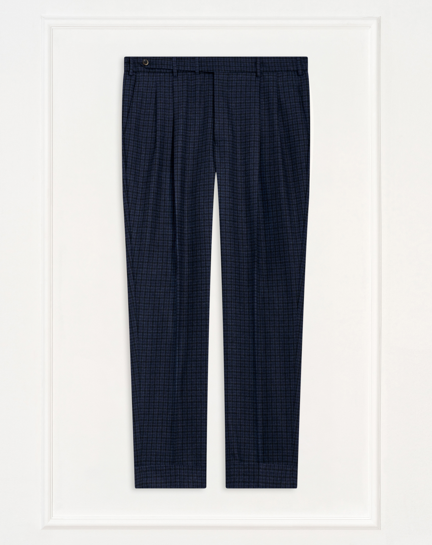 Carrot trousers in stretch flannel