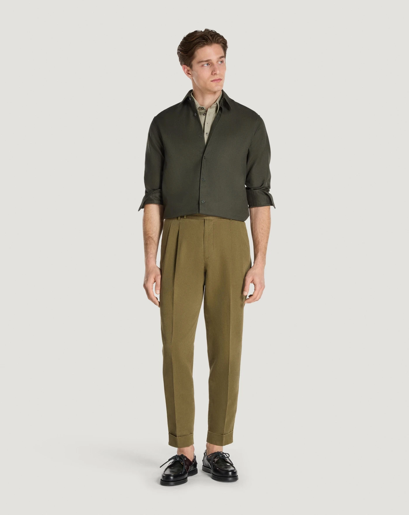 PT TORINO 46 カーキ PT Torino - Jazz Khaki Dyed Jean | Mitchell Stores