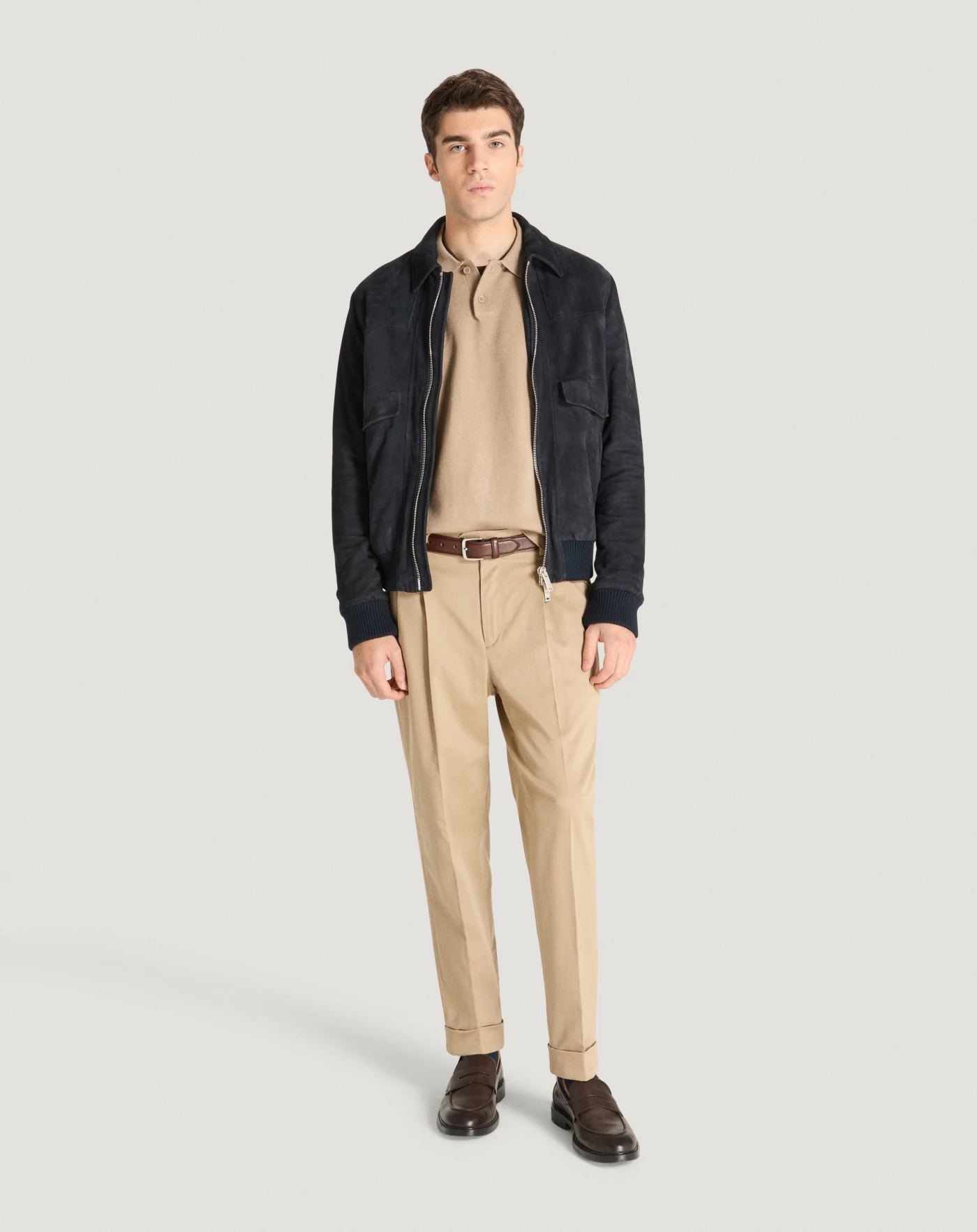 The Reporter trousers in stretch Batavia fabric