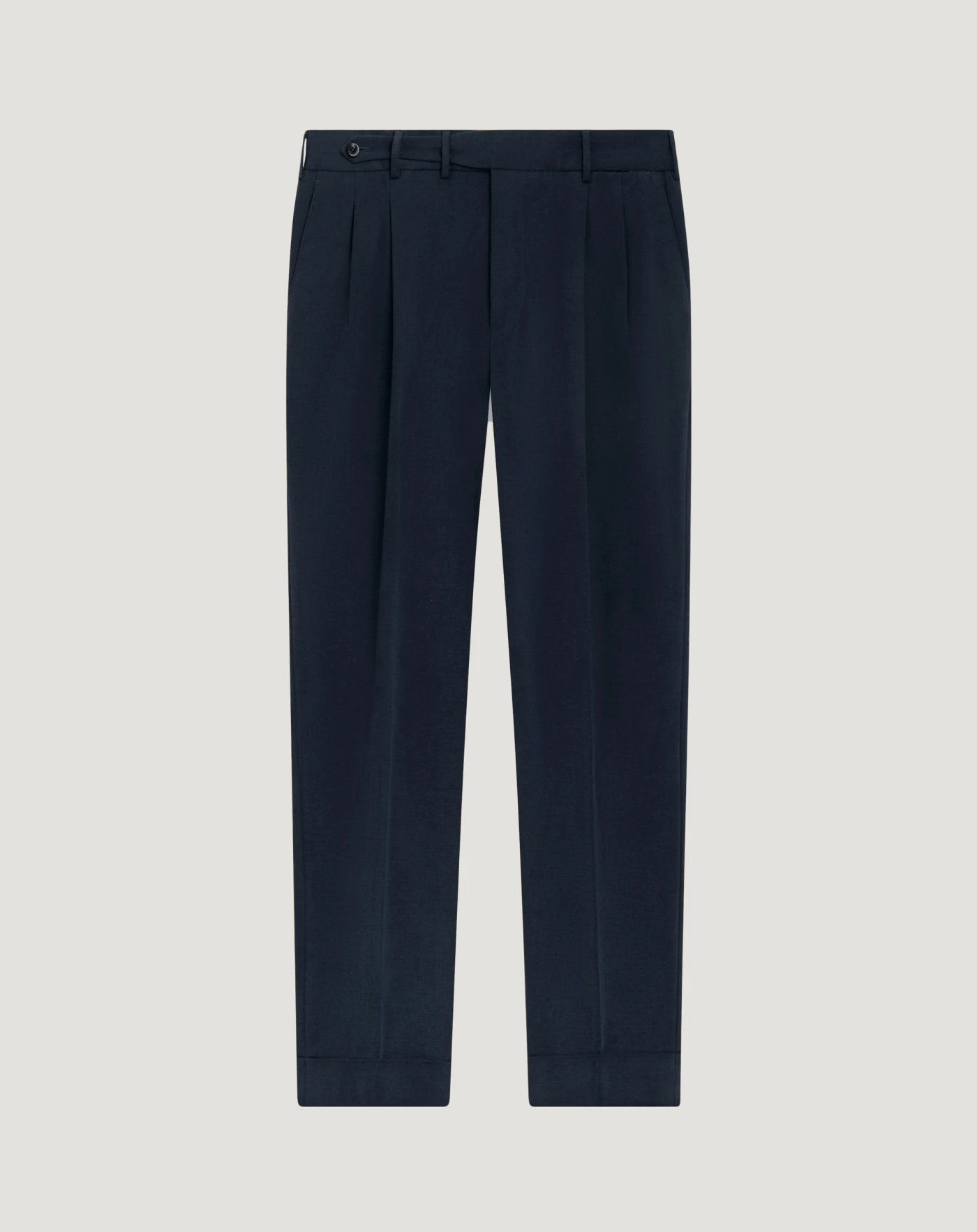 Carrot-fit trousers in cotton drill