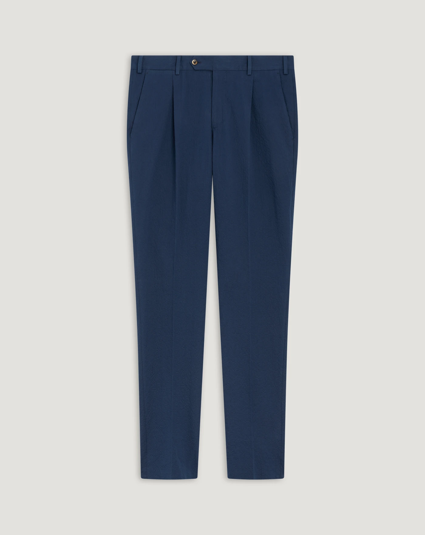 Union trousers in cotton seersucker