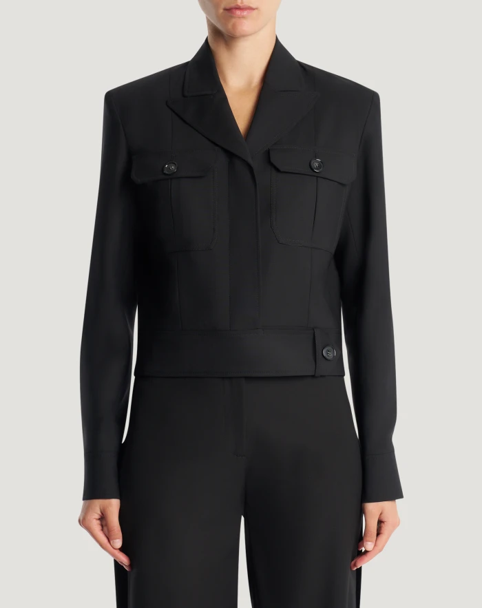 Roberta jacket in tropical wool