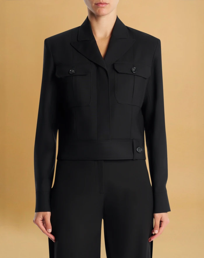 Roberta jacket in tropical wool