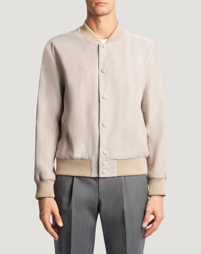 Giacca in lino e cotone