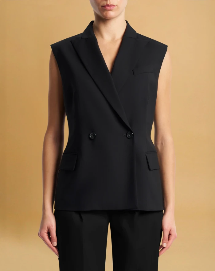 Monica vest in tropical wool