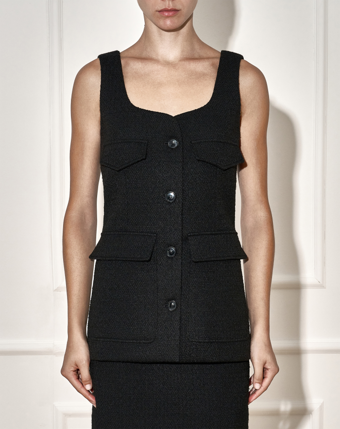 Alessia waistcoat in tweed