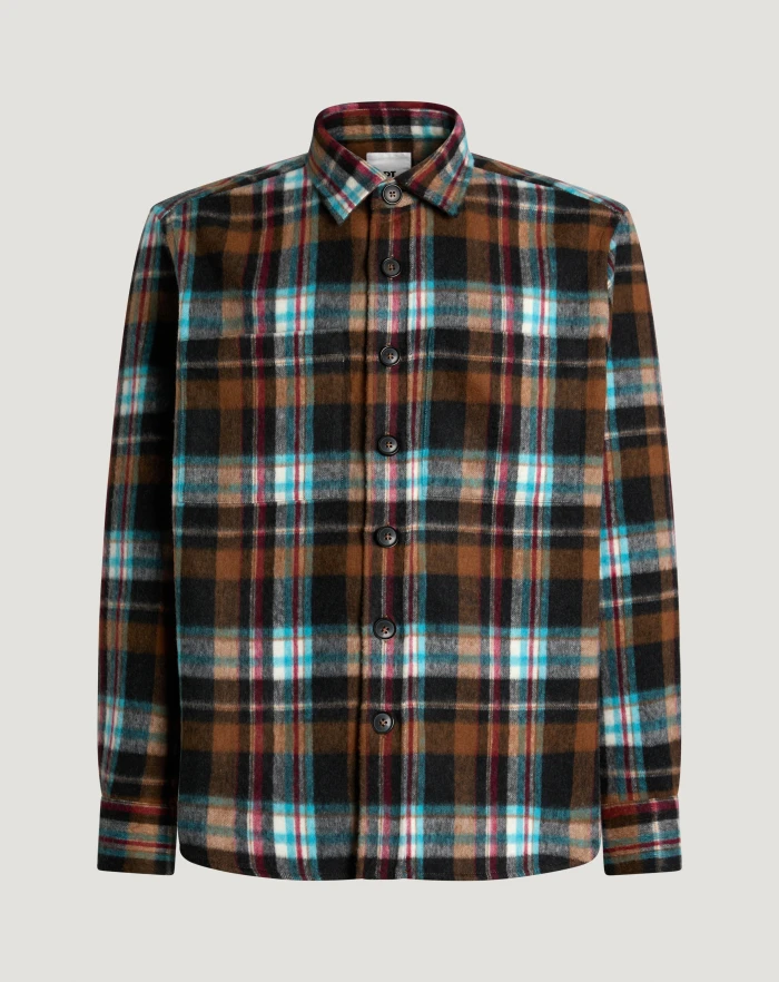 Checked wool jacket