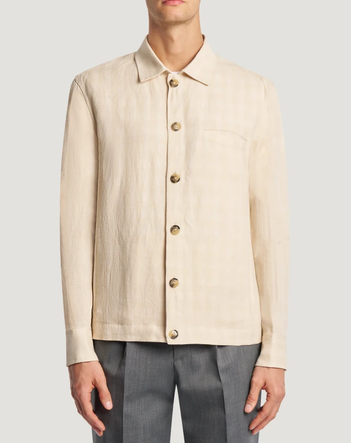 Giacca in lino e seta