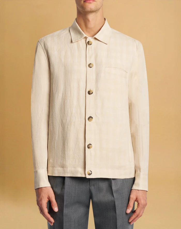 Linen and silk jacket