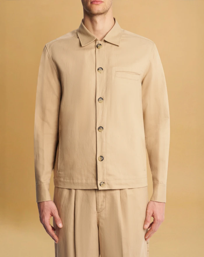 Jacket in bull denim