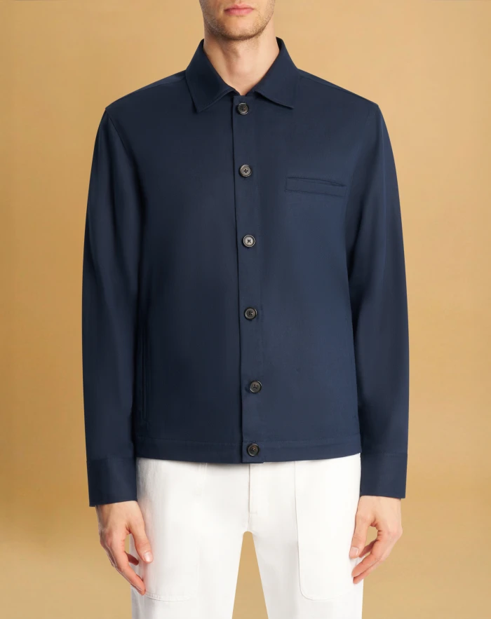 Jacket in bull denim