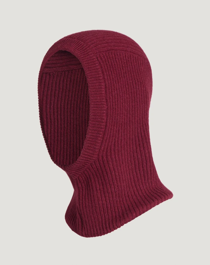 Balaclava in lana e cachemire tricot