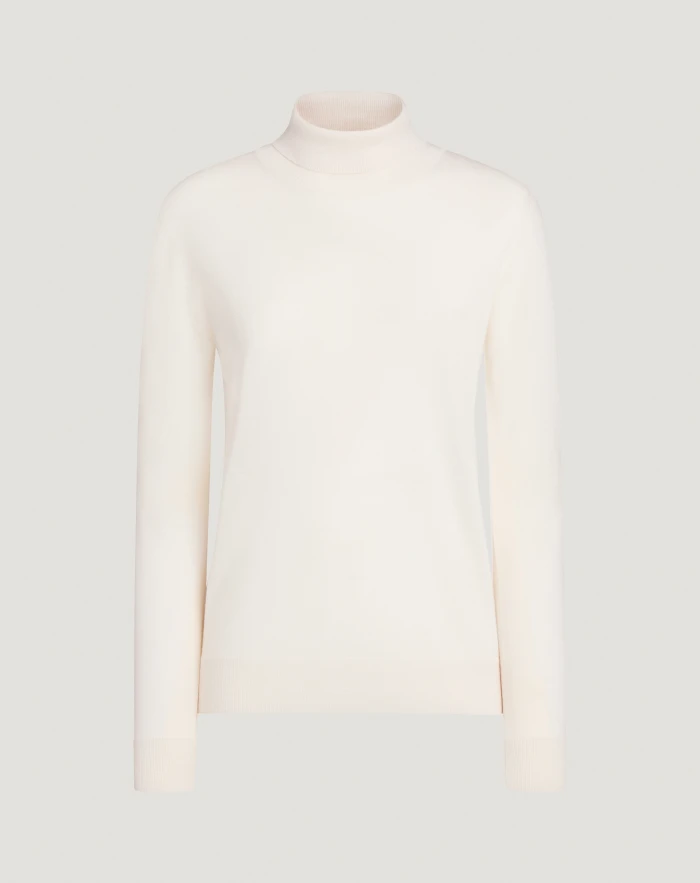 Rollkragenpullover aus Wolle