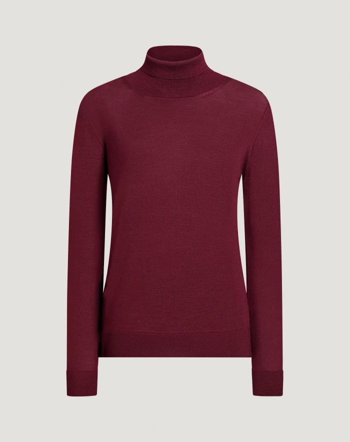 Rollkragenpullover aus Wolle