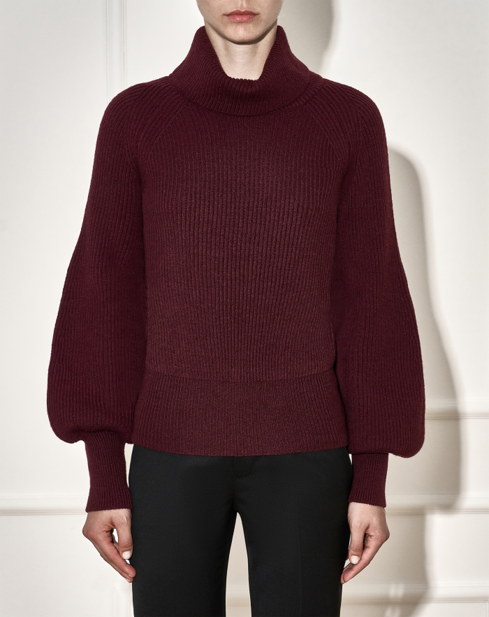Adriana polo neck jumper in wool