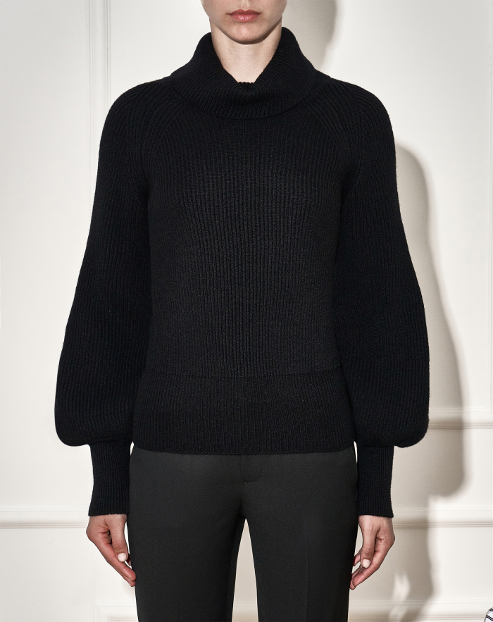 Adriana polo neck jumper in wool