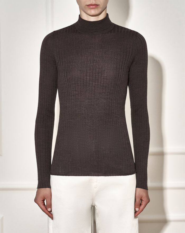 Teresa polo neck jumper in wool