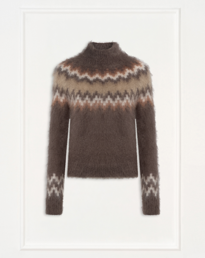 Bianca jumper in jacquard mohair