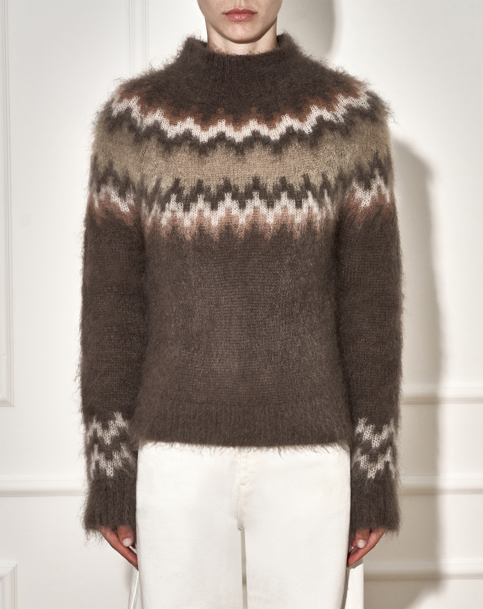 Bianca jumper in jacquard mohair