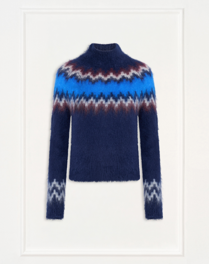 Bianca jumper in jacquard mohair