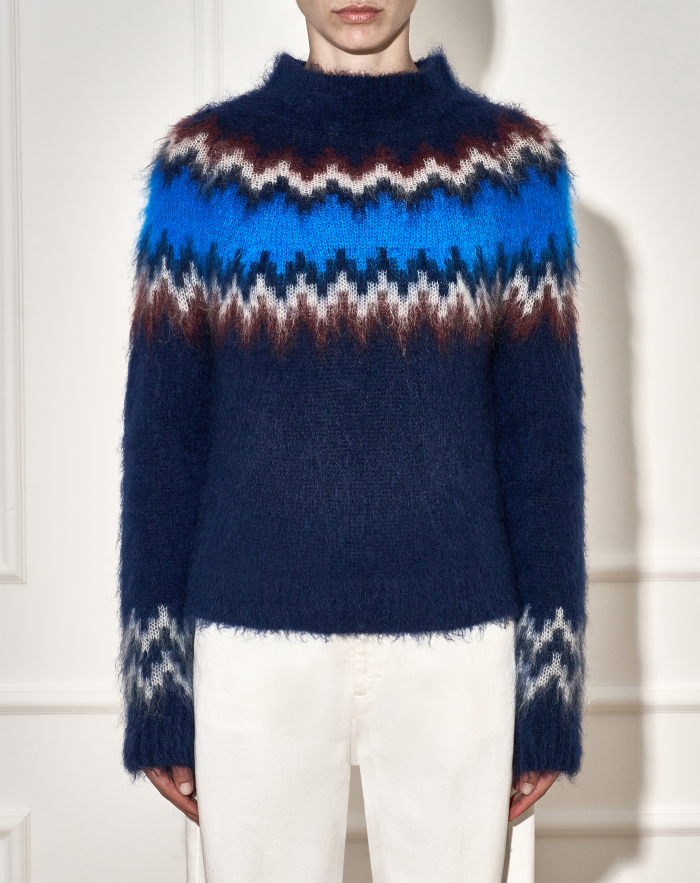 Bianca jumper in jacquard mohair