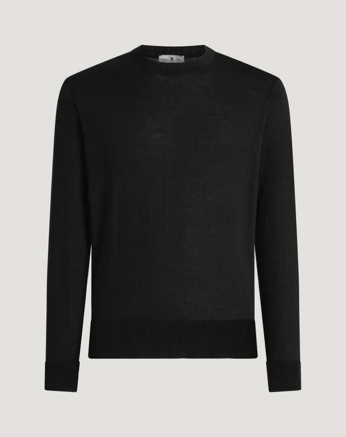 Crew-neck wool jumper
