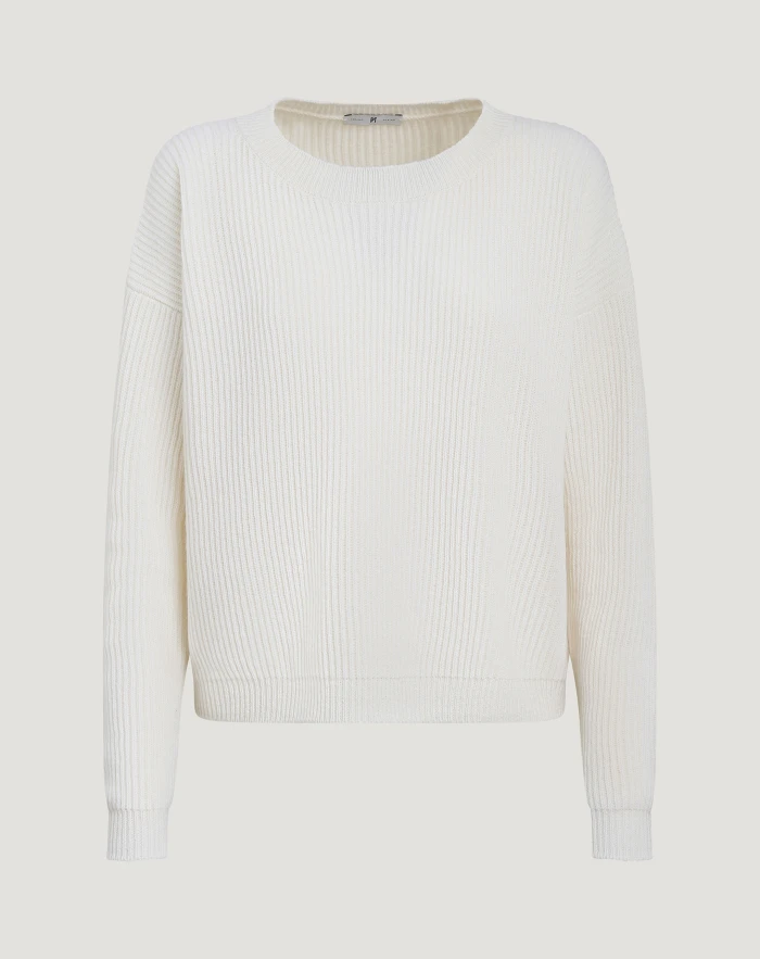 Pullover im Boxy-Schnitt aus Woll- und Kaschmirtrikot