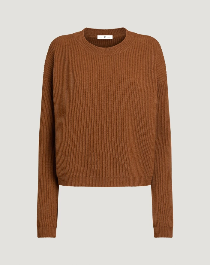 Pullover im Boxy-Schnitt aus Woll- und Kaschmirtrikot