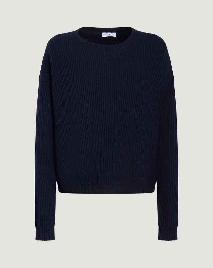 Pullover im Boxy-Schnitt aus Woll- und Kaschmirtrikot