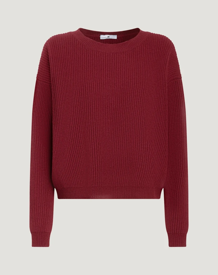 Pullover im Boxy-Schnitt aus Woll- und Kaschmirtrikot