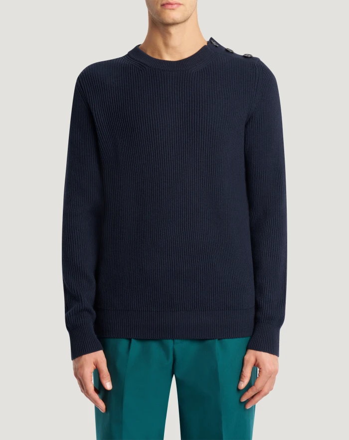 Maglia in cotone e cachemire