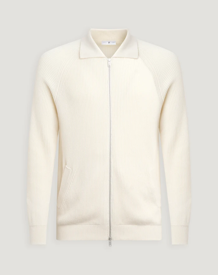 Bomber in cotone e cachemire