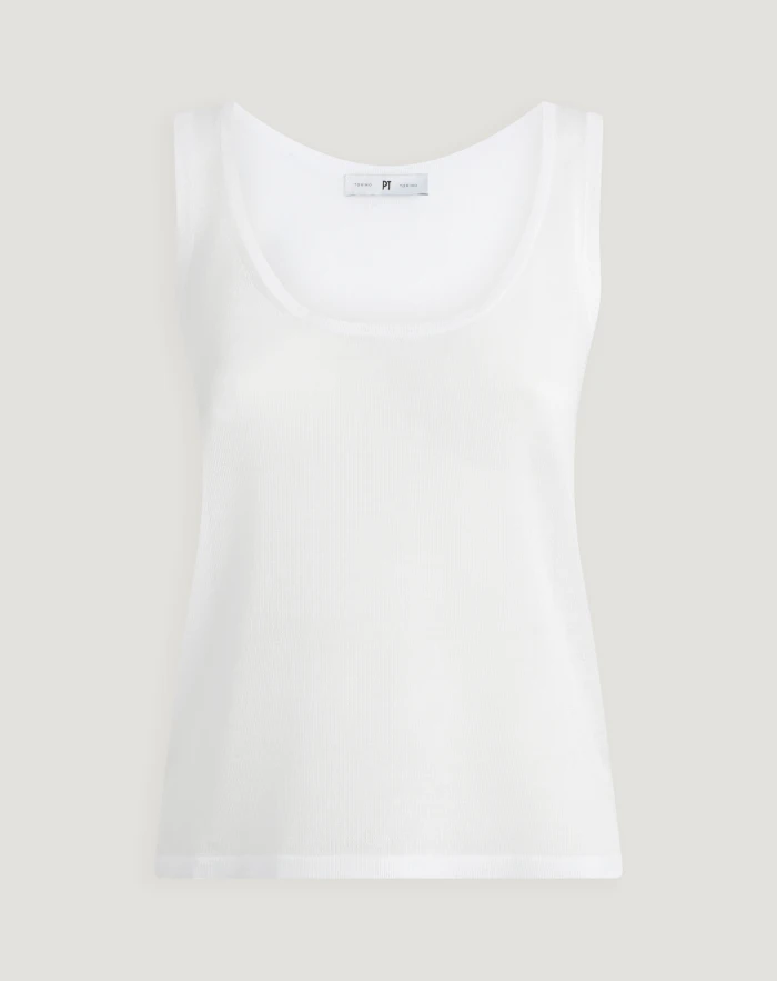 Top Carmen in maglia di viscosa