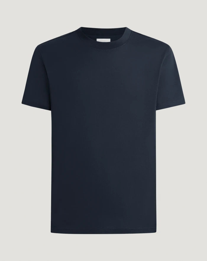 Jumper in cotton jersey and silk