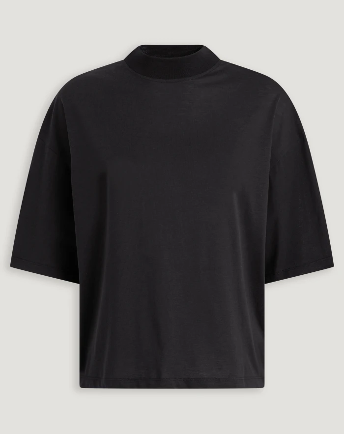 T-shirt Carlotta in jersey di cotone e seta