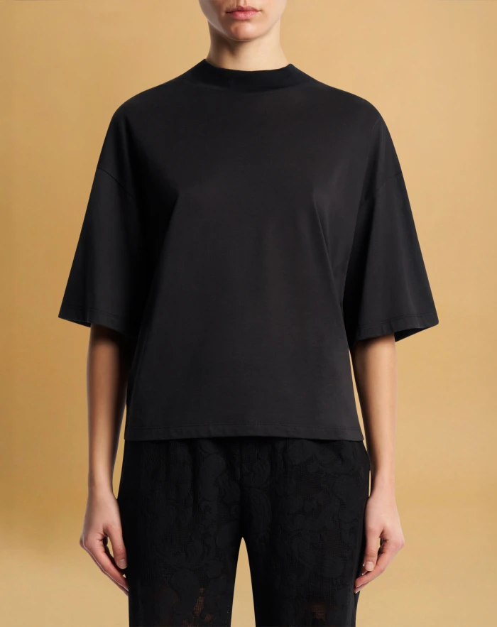 Carlotta T-shirt in cotton and silk jersey