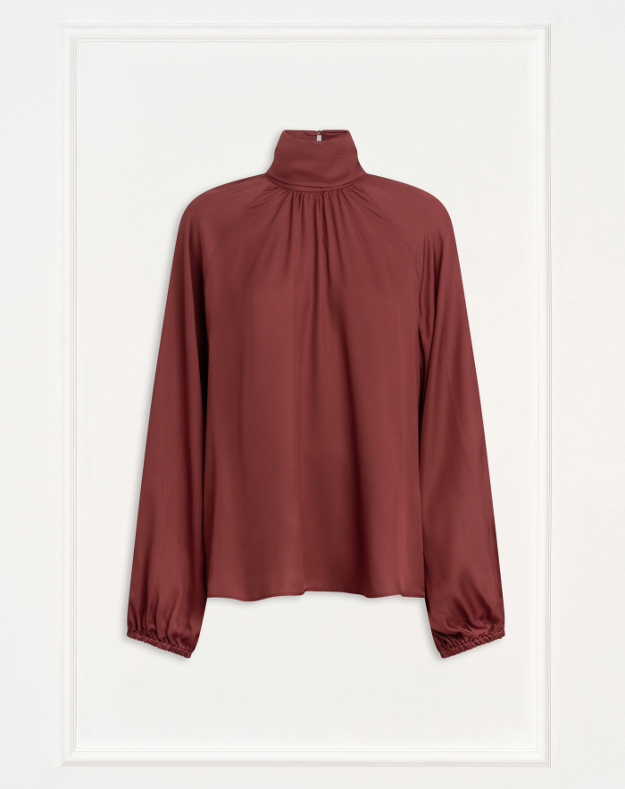 Pola blouse in fluid twill