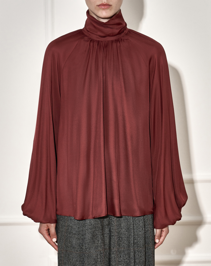 Pola blouse in fluid twill