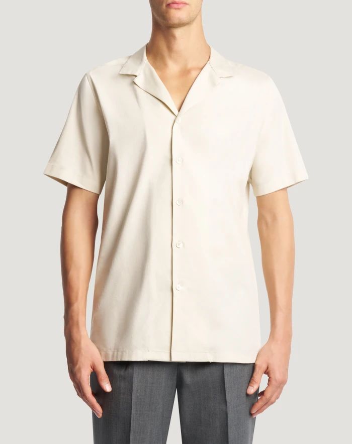 Shirt in superlight cotton