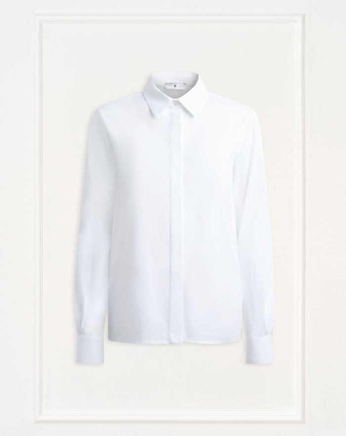 Lucilla shirt in stretch poplin