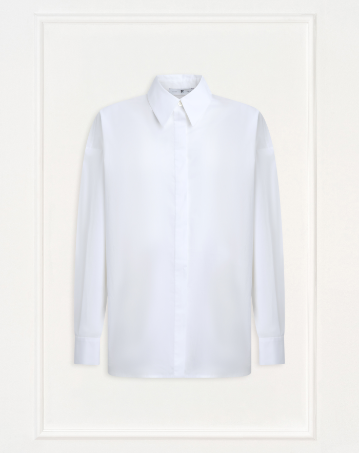 Heidi shirt in stretch poplin